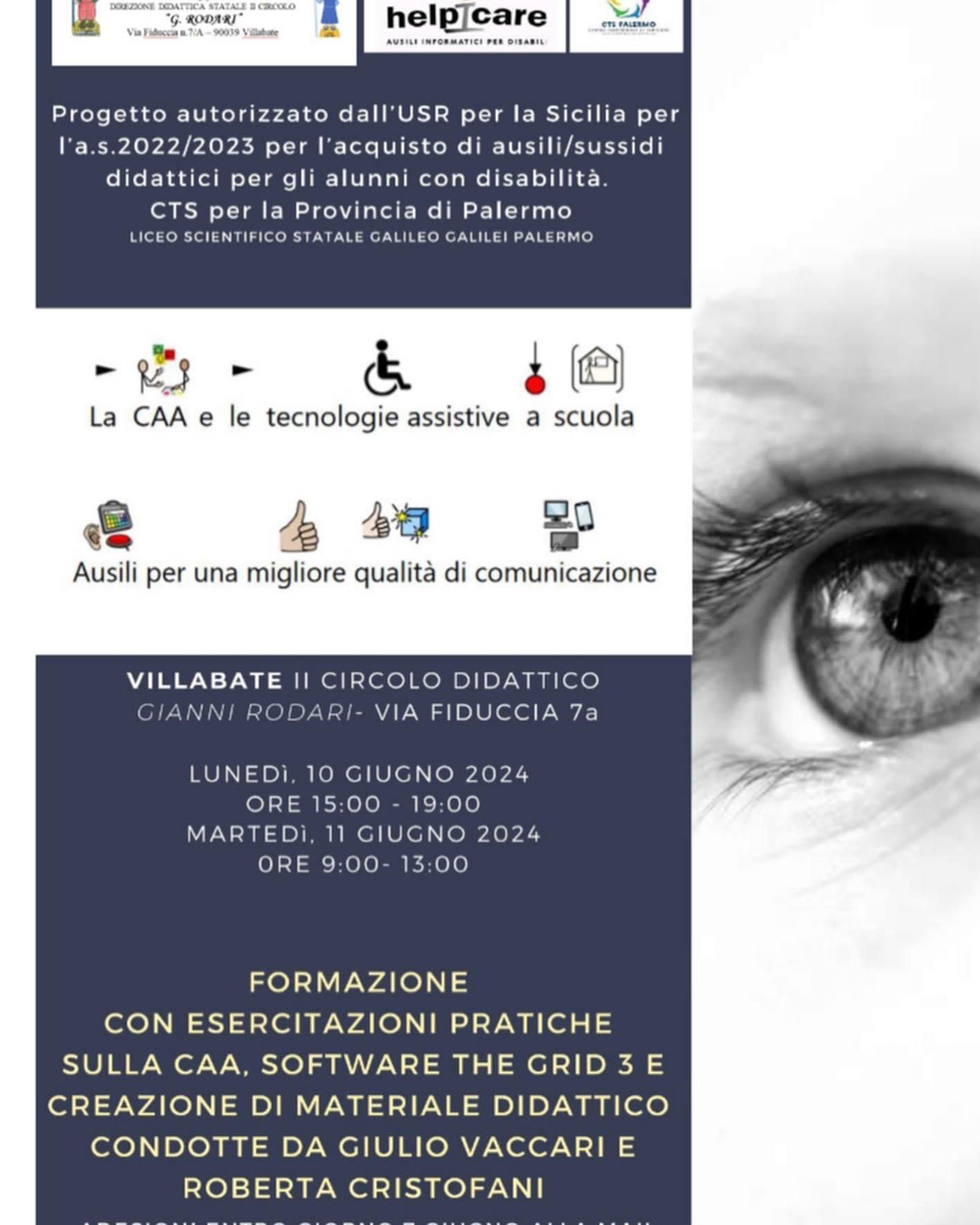 Formazione sulle TECNOLOGIE ASSISTIVE DIGITALI 10 e 11 giugno 2024